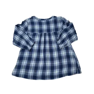 Wrangler Blue White Black Plaid Pintuck Blouse Western Boho Size Medium thumbnail 8