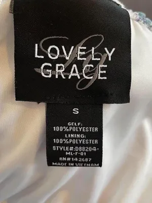 Maxi mesh floral off the shoulder dress size S by Lovely Grace thumbnail 7