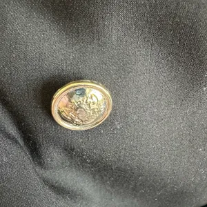 NWT Zara Blazer Black Sz M Military Double Breast Fitted Logo Embroidery thumbnail 6