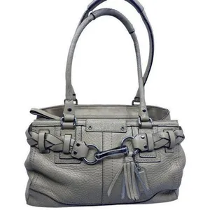 coach medium beige leather shoulder bag thumbnail 1