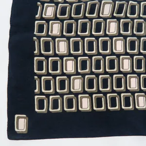 Vintage 80s Casual Corner Geometric Silk Square Scarf Wraps thumbnail 4