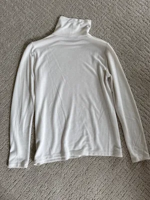 Banana Republic White Turtleneck Sweater thumbnail 4