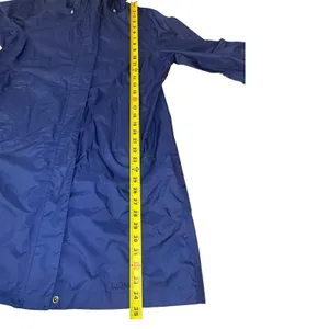 L.L. Bean Rain Jacket Women Blue TEK 2.5 Long‎ Parka Gorpcore 268313 Quiet Lux thumbnail 7