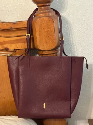 Thacker Anya Burgundy Tote Bag - Women's Shoulder Bag thumbnail 1