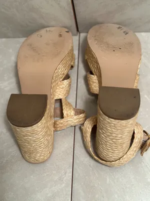 Steve Madden 'Carisma' raffia platform open toe block heel sandals Size 9.5 thumbnail 6