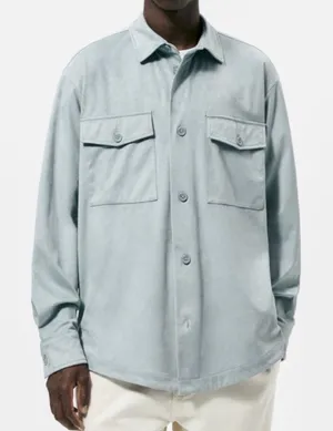 ZARA Oversized Faux Leather Button Down thumbnail 1