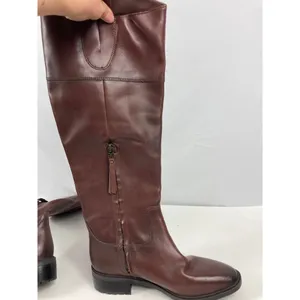 Sam Edelman Knee High Drina Leather Riding Boot Dark Terazzo Brown Size 5.5 thumbnail 7