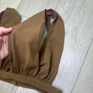Bumpsuit The‎ Eddie swim top chestnut maternity swim top bathing suit XL brown thumbnail 6