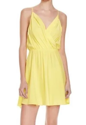 Amanda Uprichard Yellow Silk Mini Dress thumbnail 1
