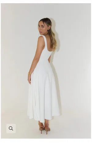 Odd Muse Ultimate Muse High Waist Square Neck Midi Dress thumbnail 4