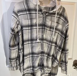 American Eagle Cardigan shirt with hoodie thumbnail 1