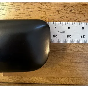 Coach New York Black Hardshell Clamshell Eye Glass Case Leather Velvet Lining thumbnail 2