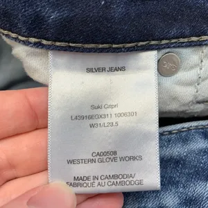 Silver Jeans‎ Co Suki Capri Dark Wash Curvy Fit Denim Jeans Size W31 x L23.5 thumbnail 10