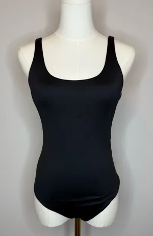 Abercrombie & Fitch Black Scoop Neck One-Piece thumbnail 1