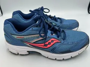 Saucony Cohesion 9 Womens Running Shoes Athletic Sneakers Blue Coral‎ Women's 10 thumbnail 1