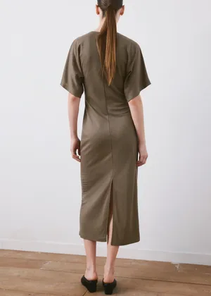 Mango side gathered details dress  thumbnail 4