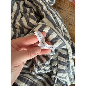 Jane & Delancey Blue and White Button Up Top thumbnail 5