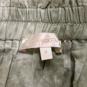 LoveShackFancy Tiered Ruffle Mini Skirt Moss Green Hand Tie Dye Size Medium thumbnail 8