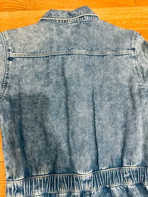 H&M Retro 80s Vibe Acid Wash Long Sleeve EDGE Denim Boiler Jumpsuit/Coveralls 4 thumbnail 17