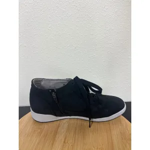 Dansko Onyx Women's 40 Black Leather Mid top Lace Up‎ Side Zip Sneakers thumbnail 8