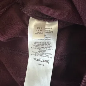 Anthropologie Maeve Burgundy Ribbed cigarette pants Leggings Size 2 thumbnail 4