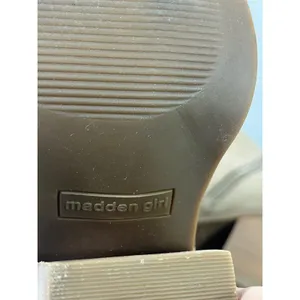 MADDEN Girl Women Suede Block Heel Ankle Boots Side Zip Pointed Toe Tan Sz 8.5‎ thumbnail 9