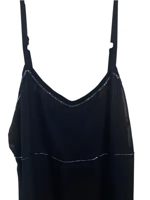 Vintage Y2K 90s Beaded Slip Dress Grunge Whimsigoth Fairycore Cocktail dress thumbnail 5