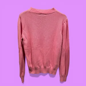 Cute cotton candy pinky american flag Simply Southern chunky sweater USA ‘Merica thumbnail 4