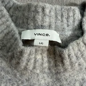 Vince Grey Alpaca Blend Fuzzy Crew Neck Sweater‎ Large L/G Heathered Knit thumbnail 5