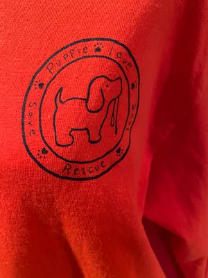 Puppie Love Red Long Sleeve Shirt thumbnail 3