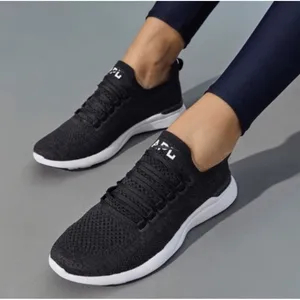 APL Techloom Breeze Sneakers Womens 8 Running Shoes Lace Up Black White Athletic thumbnail 1