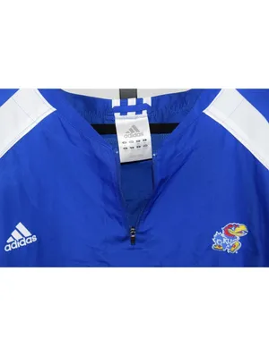 Adidas Kansas Jayhawks KU 3/4 Sleeve Pullover Zip Polyester Jacket Size 4XL thumbnail 7
