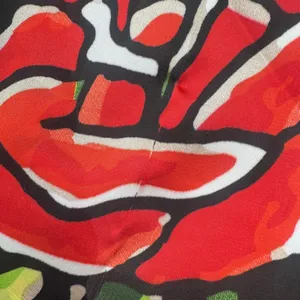 NWT Ed Hardy‎ Scarf Unisex OS Red Tattoo Print Skull Rose Y2K Streetwear thumbnail 7
