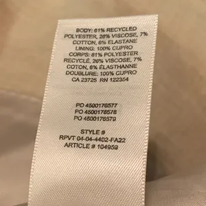 New w/tags Aritzia WILFRED Flores Oversized Relaxed Blazer S Heather Oat Beige thumbnail 5