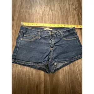 Forever 21 Shorts Womens 28 Blue‎ Dark Wash Denim Jorts Jean Y2K Summer Beach thumbnail 6