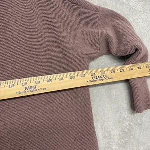 Free People Sweater Womens Small Raisin Purple Ottoman Slouchy Oversized Cowl thumbnail 5