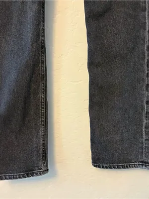 Goldsign high rise straight leg black women's jeans size 28 thumbnail 12