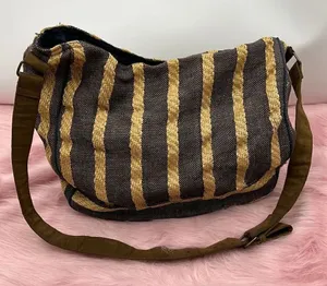 O’Neill burlap jute summer beach shoulder crossbody bag thumbnail 1