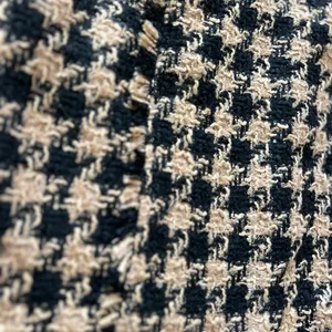 House of Harlow 1960 Mini Skirt Tweed Houndstooth Tan Black Women's large thumbnail 9