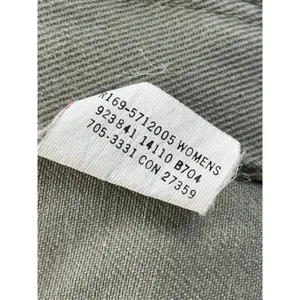 LL Bean Vintage Womens Size 14 High Waist Pleated Tapered Leg Jeans Khaki‎ thumbnail 14