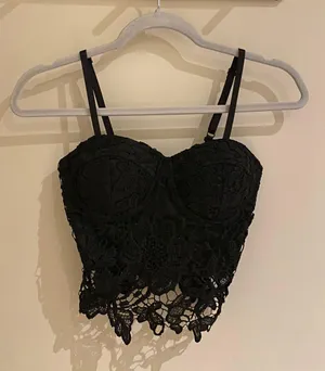 Cool Attitude Corset-style Lace Top thumbnail 1