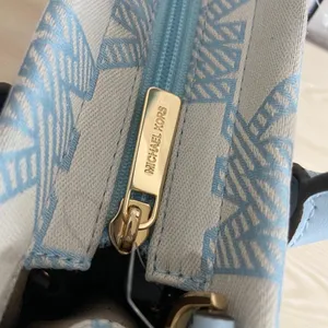 Michael Kors Vista Blue Mirella Tote Purse Small Shopper Top Zip Crossbody thumbnail 8