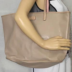 COACH XL Size Tan Coated Canvas Shopping Tote thumbnail 6