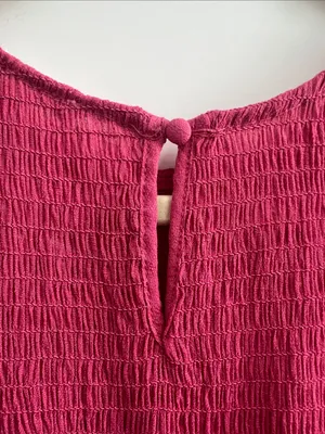 Blu Pepper Fuchsia Flutter-Sleeve Maxi Dress Medium thumbnail 7