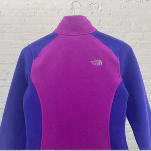 North Face FlashDry Fleece Jacket Purple Pink S Cozy Athletic Outdoor Retro thumbnail 5
