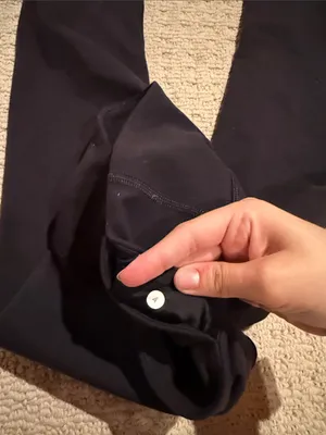 Lululemon Black Mid-Rise Capris thumbnail 3