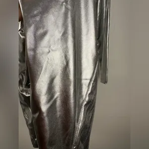 Meshki Silver‎ Hazel Low Cut Long Sleeves Mini Dress Women’s Sz S thumbnail 4