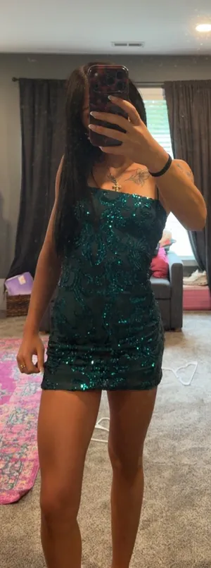 Live It Up Sequin Mini Dress thumbnail 2