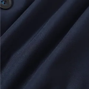 Rihoas Navy Lapel Cap Sleeve Button-up Mini Dress thumbnail 7