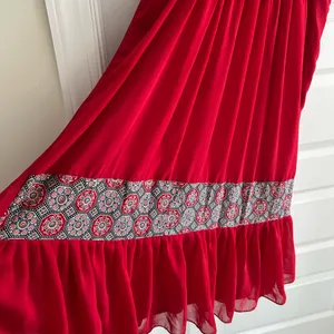 Indian Dress Partywear Red Blue Size XXL thumbnail 4